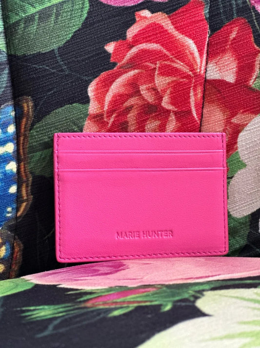 Framboise Fuchsia Signature Card Holder