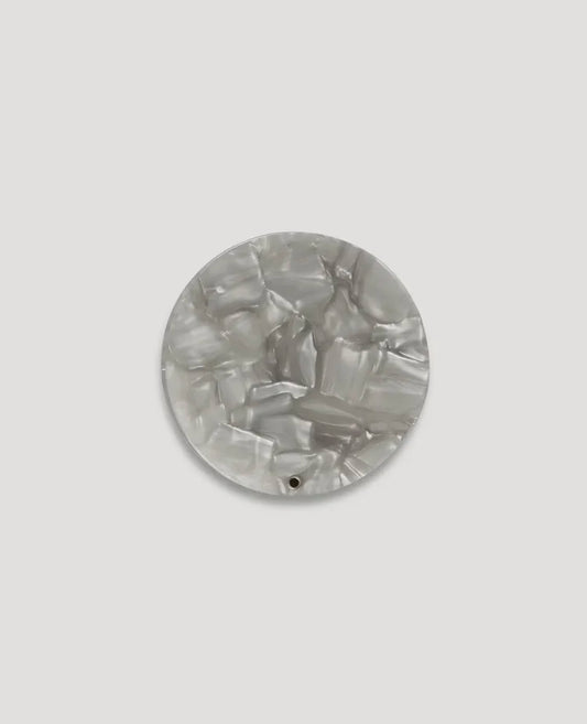 Circle Mirror in Grey Shell