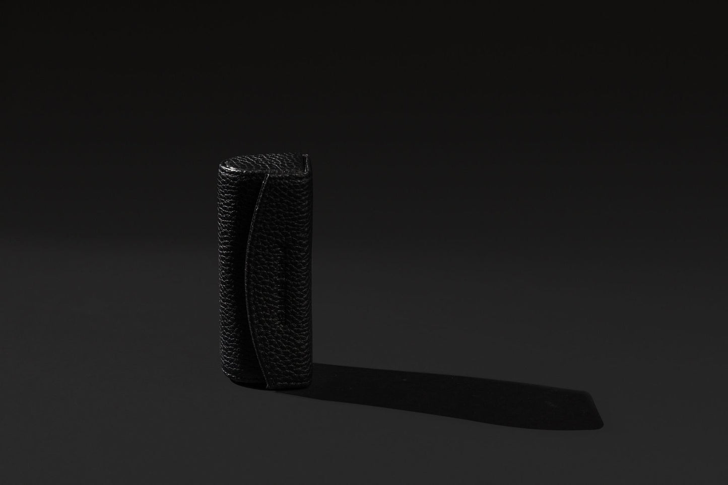 Noir Leather Lipstick Case