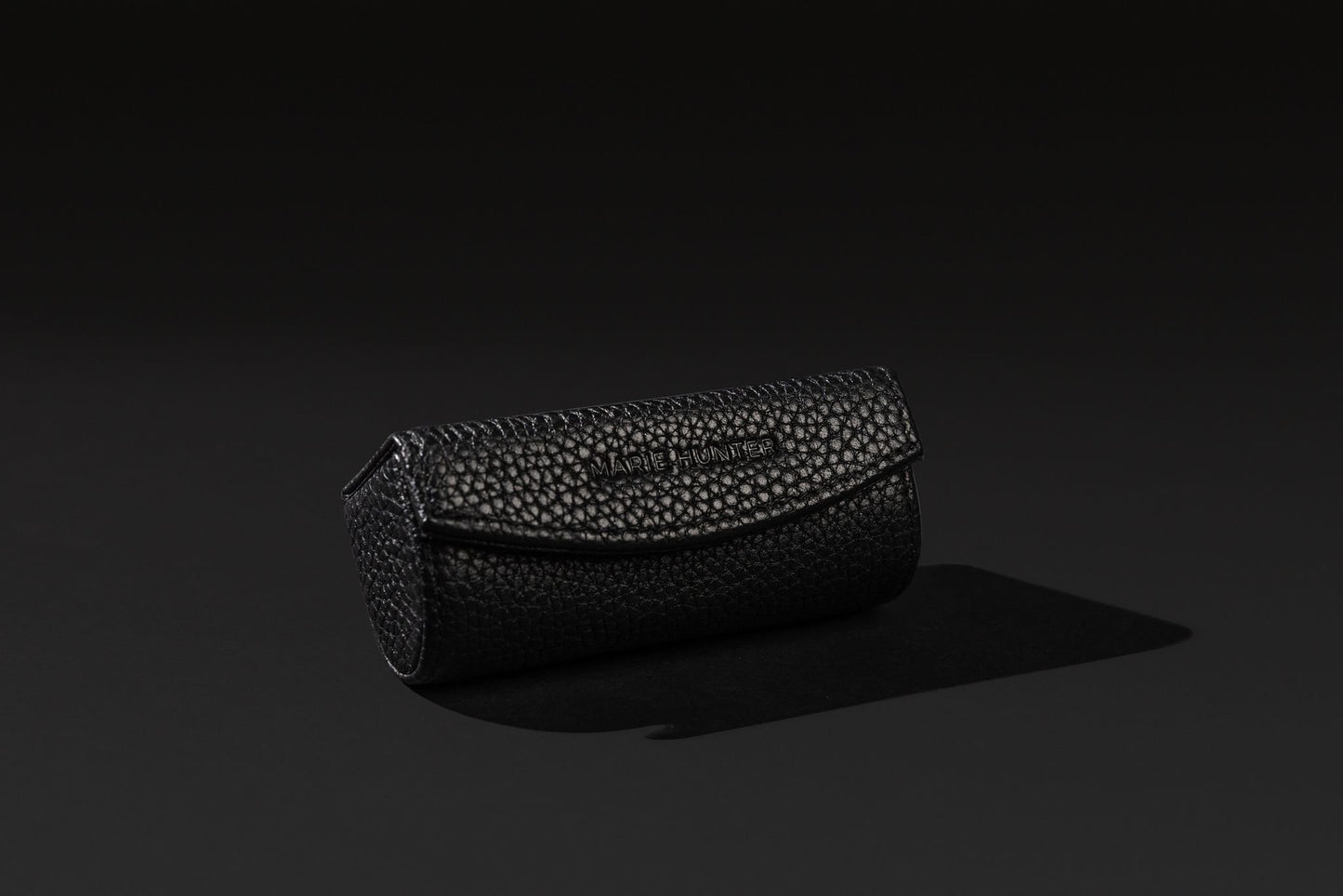 Noir Leather Lipstick Case