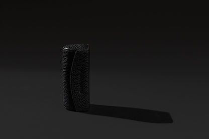 Noir Leather Lipstick Case